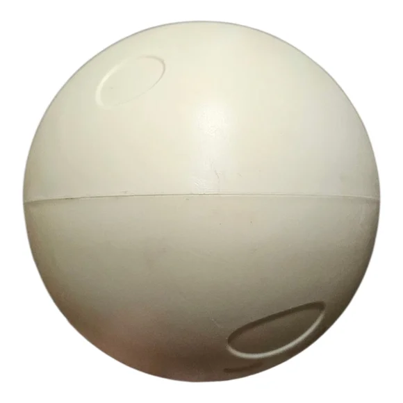 Cream Dog Toy Egg with Indented Designs - Picture 3 of 6